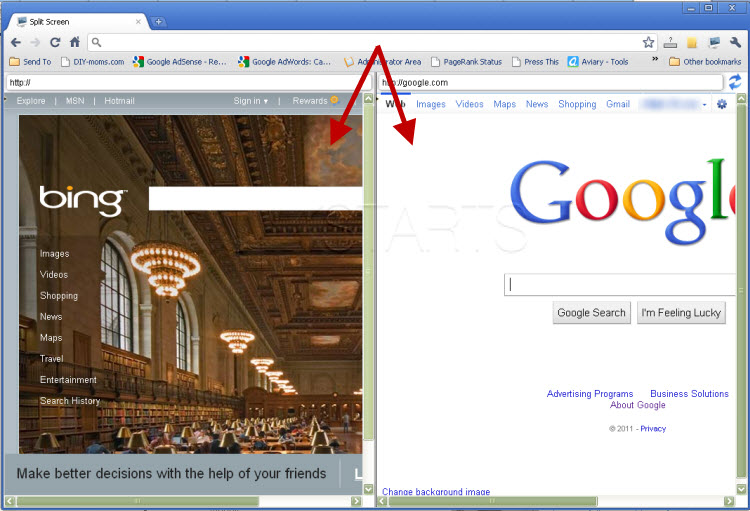 split screen extension for chrome