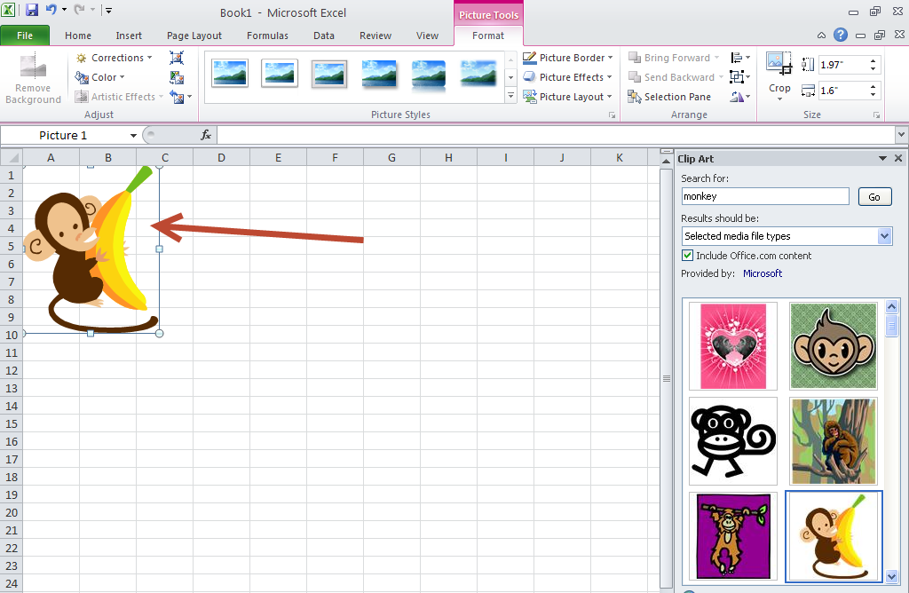 clipart in excel - photo #29